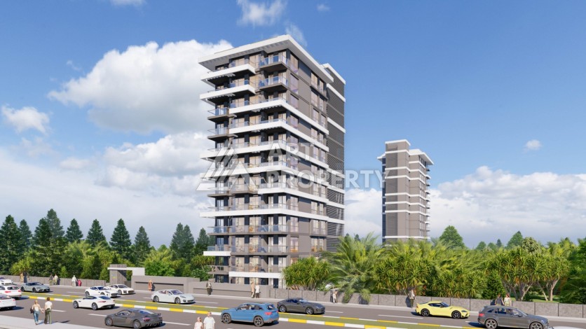 Старт продаж квартир от 57,5 до 187 кв.м. в проекте NORDIC ART 2 на первой береговой линии в Махмутларе. - Ракурс 17