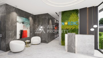 Старт продаж квартир от 57,5 до 187 кв.м. в проекте NORDIC ART 2 на первой береговой линии в Махмутларе. - Ракурс 34
