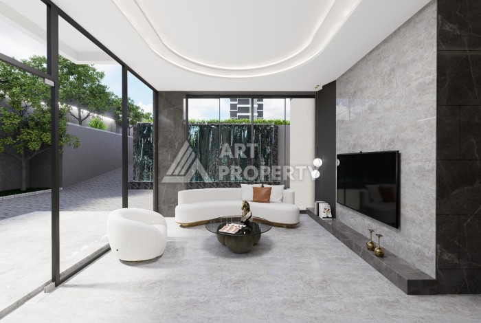 Старт продаж квартир от 57,5 до 187 кв.м. в проекте NORDIC ART 2 на первой береговой линии в Махмутларе. - Ракурс 40
