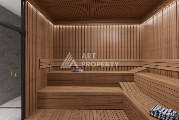 Старт продаж квартир от 57,5 до 187 кв.м. в проекте NORDIC ART 2 на первой береговой линии в Махмутларе. - Ракурс 41