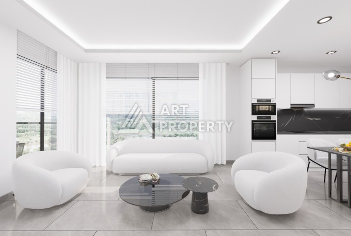Старт продаж квартир от 57,5 до 187 кв.м. в проекте NORDIC ART 2 на первой береговой линии в Махмутларе. - Ракурс 51