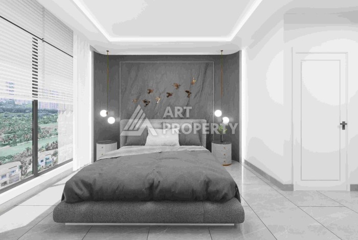 Старт продаж квартир от 57,5 до 187 кв.м. в проекте NORDIC ART 2 на первой береговой линии в Махмутларе. - Ракурс 67