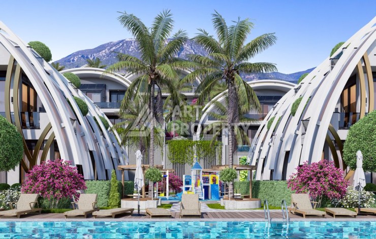 Инвестиционный проект с квартирами и виллами от 53 до 185 кв.м. в Каргыджаке. - Ракурс 8