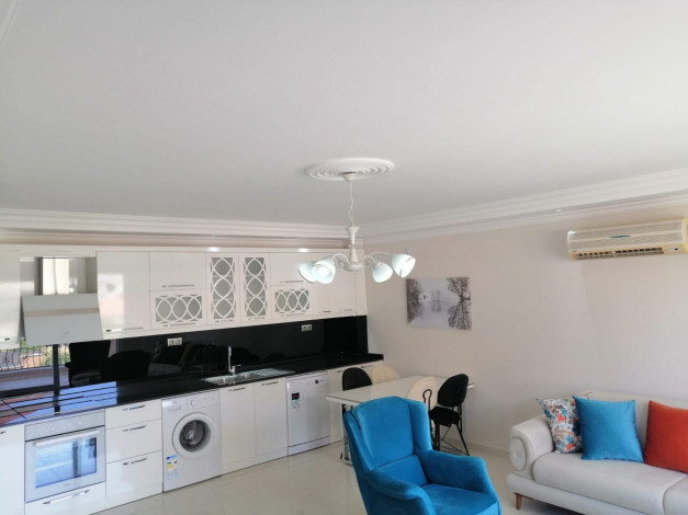 Двухкомнатная квартира с мебелью и шикарным видом на Торосские горы в центре района Оба, 110 м2 - Ракурс 36