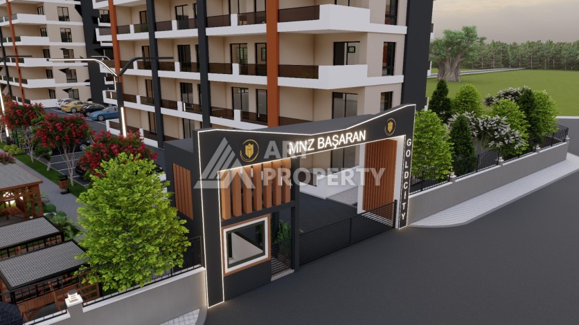 Просторные квартиры 1+1 и 2+1 в новой резиденции. Арпачбахшиш, Мерсин - Ракурс 10