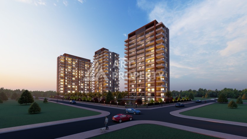 Просторные квартиры 1+1 и 2+1 в новой резиденции. Арпачбахшиш, Мерсин - Ракурс 13