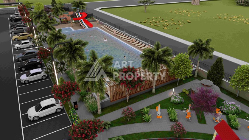 Просторные квартиры 1+1 и 2+1 в новой резиденции. Арпачбахшиш, Мерсин - Ракурс 19