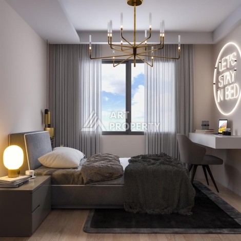 Просторные квартиры 1+1 и 2+1 в новой резиденции. Арпачбахшиш, Мерсин - Ракурс 30