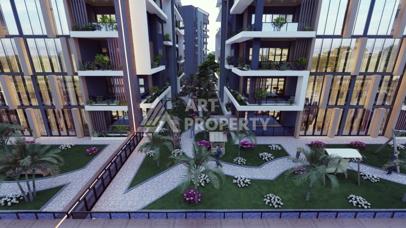 Последние квартиры от 75 до 106,5 кв.м в престижном ЖК. Томюк, Мерсин. - Ракурс 14