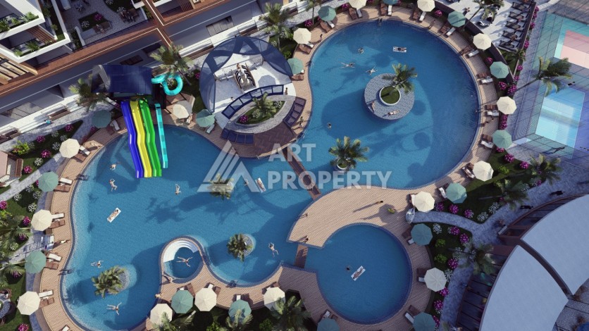 Последние квартиры от 75 до 106,5 кв.м в престижном ЖК. Томюк, Мерсин. - Ракурс 22