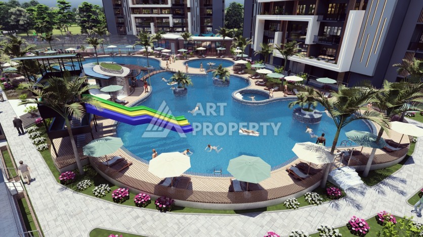 Последние квартиры от 75 до 106,5 кв.м в престижном ЖК. Томюк, Мерсин. - Ракурс 28