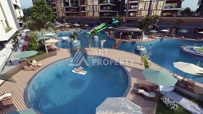 Последние квартиры от 75 до 106,5 кв.м в престижном ЖК. Томюк, Мерсин. - Ракурс 30