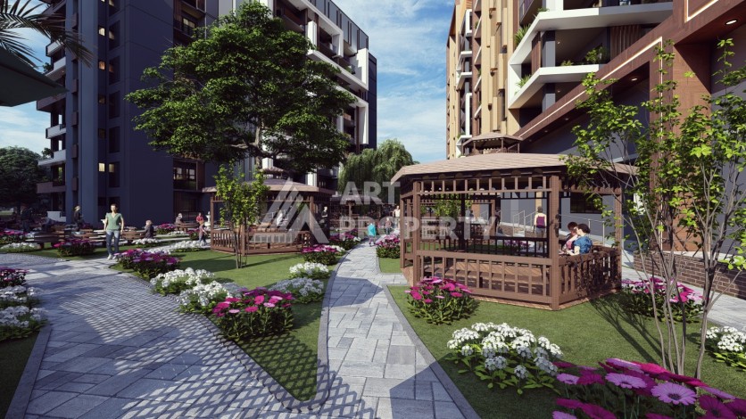 Последние квартиры от 75 до 106,5 кв.м в престижном ЖК. Томюк, Мерсин. - Ракурс 34