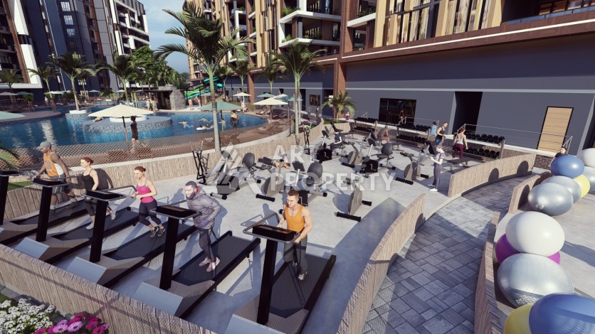 Последние квартиры от 75 до 106,5 кв.м в престижном ЖК. Томюк, Мерсин. - Ракурс 35