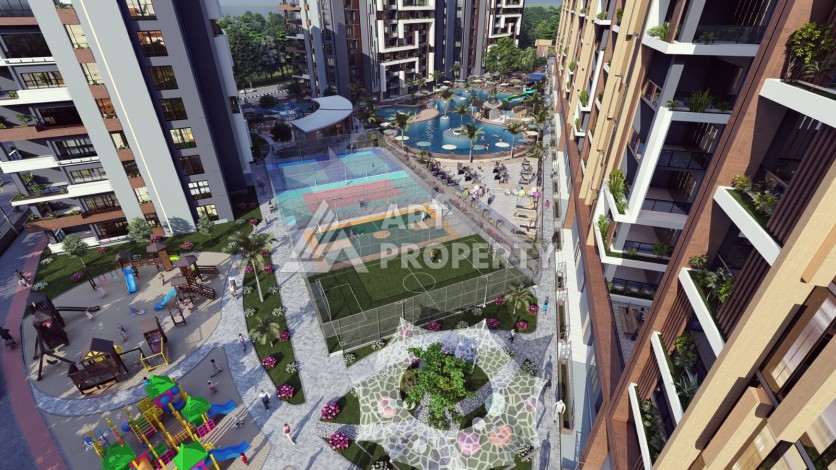 Последние квартиры от 75 до 106,5 кв.м в престижном ЖК. Томюк, Мерсин. - Ракурс 36