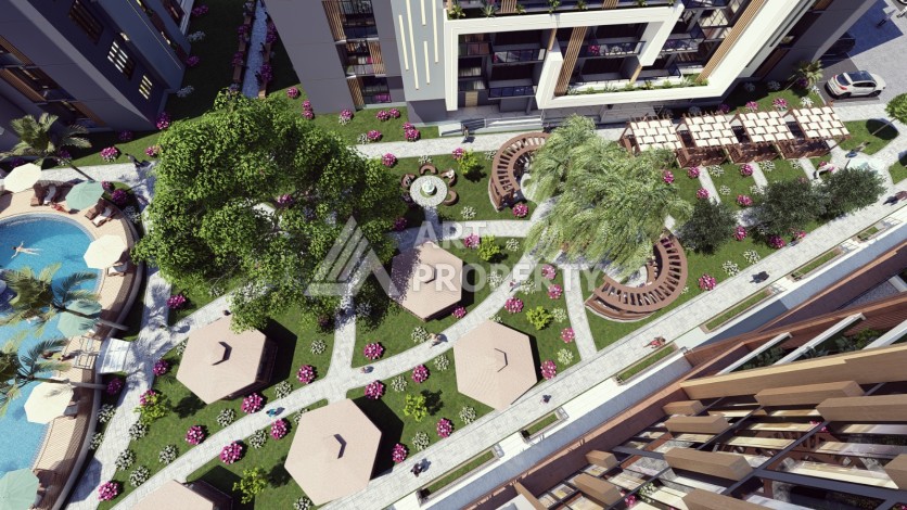 Последние квартиры от 75 до 106,5 кв.м в престижном ЖК. Томюк, Мерсин. - Ракурс 38