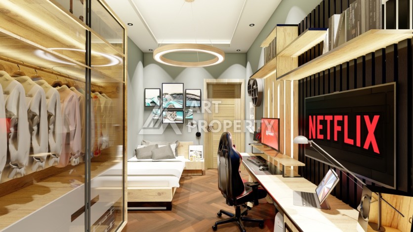 Последние квартиры от 75 до 106,5 кв.м в престижном ЖК. Томюк, Мерсин. - Ракурс 44