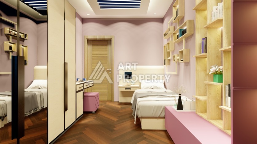 Последние квартиры от 75 до 106,5 кв.м в престижном ЖК. Томюк, Мерсин. - Ракурс 46