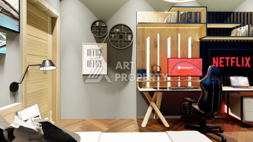 Последние квартиры от 75 до 106,5 кв.м в престижном ЖК. Томюк, Мерсин. - Ракурс 48