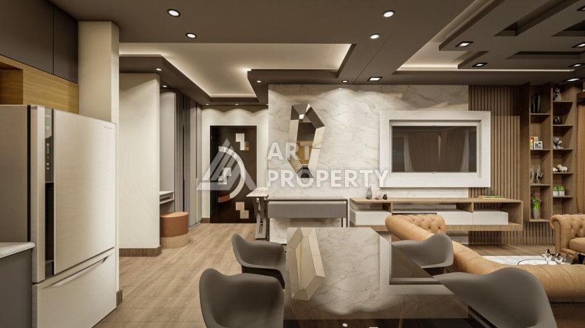 Последние квартиры от 75 до 106,5 кв.м в престижном ЖК. Томюк, Мерсин. - Ракурс 50