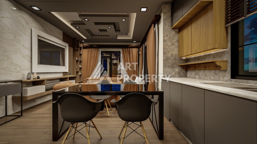 Последние квартиры от 75 до 106,5 кв.м в престижном ЖК. Томюк, Мерсин. - Ракурс 58