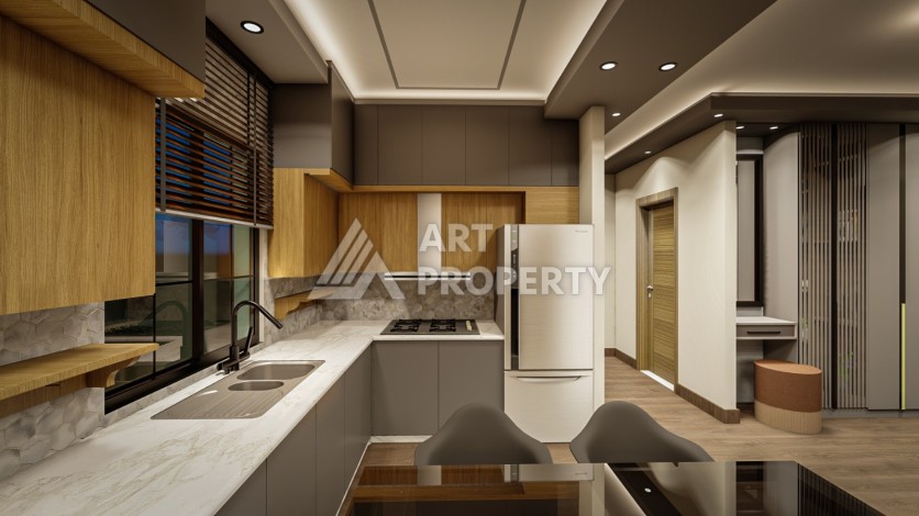 Последние квартиры от 75 до 106,5 кв.м в престижном ЖК. Томюк, Мерсин. - Ракурс 59