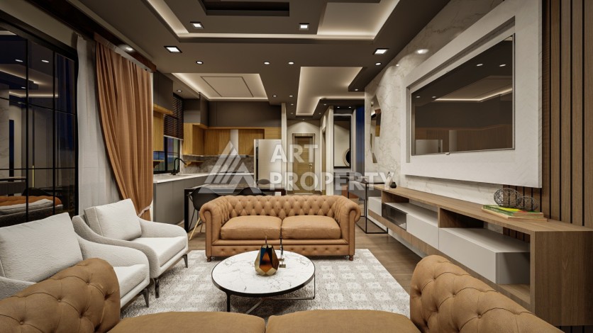 Последние квартиры от 75 до 106,5 кв.м в престижном ЖК. Томюк, Мерсин. - Ракурс 63