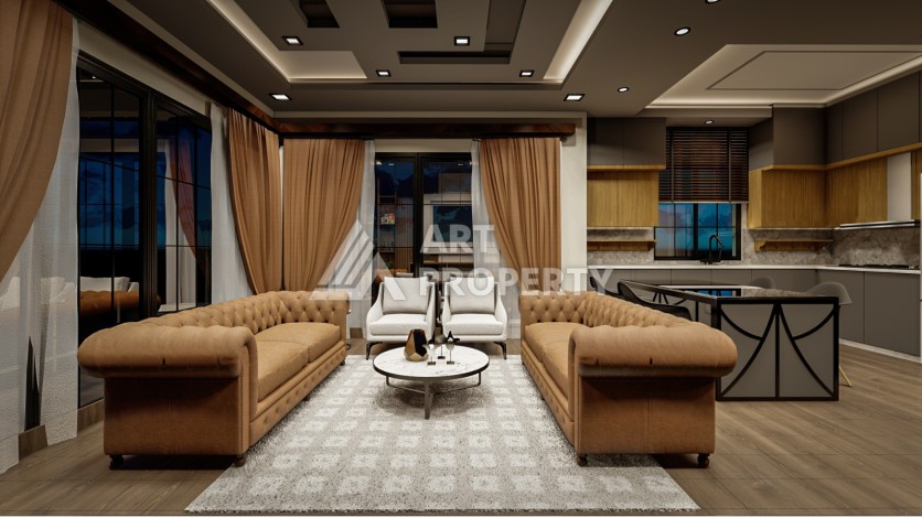 Последние квартиры от 75 до 106,5 кв.м в престижном ЖК. Томюк, Мерсин. - Ракурс 65