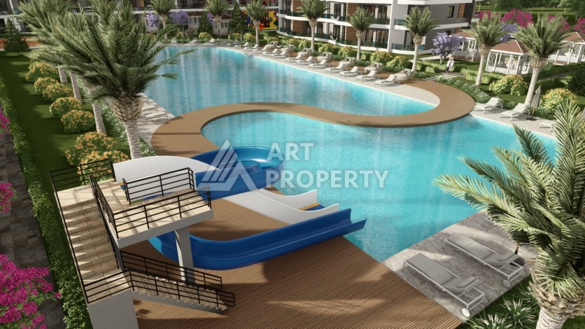 Комфортабельные апартаменты от 80 до 138 кв.м. в престижном комплексе. Арпачбахшиш, Мерсин - Ракурс 2