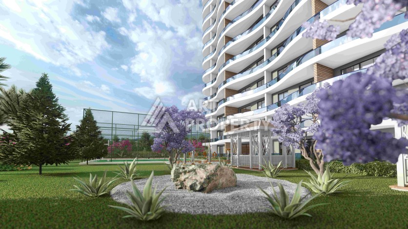 Комфортабельные апартаменты от 80 до 138 кв.м. в престижном комплексе. Арпачбахшиш, Мерсин - Ракурс 3