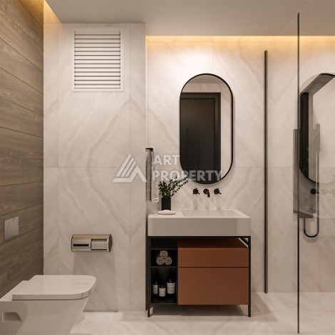 Комфортабельные апартаменты от 80 до 138 кв.м. в престижном комплексе. Арпачбахшиш, Мерсин - Ракурс 25