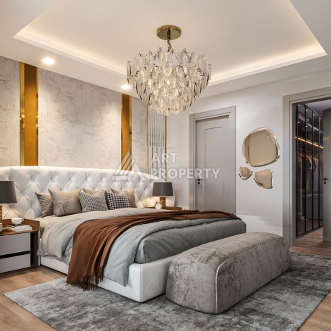 Комфортабельные апартаменты от 80 до 138 кв.м. в престижном комплексе. Арпачбахшиш, Мерсин - Ракурс 28