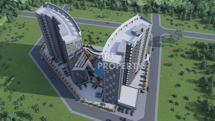 Квартиры Люкс класса от 62 до 115 кв.м. Арпачбахшиш, Мерсин. - Ракурс 4