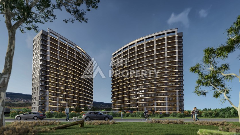 Квартиры Люкс класса от 62 до 115 кв.м. Арпачбахшиш, Мерсин. - Ракурс 14