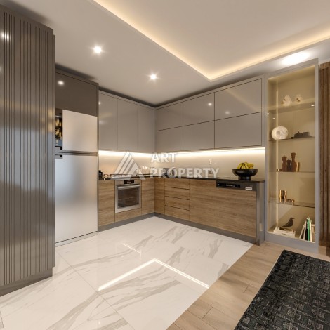 Квартиры Люкс класса от 62 до 115 кв.м. Арпачбахшиш, Мерсин. - Ракурс 21