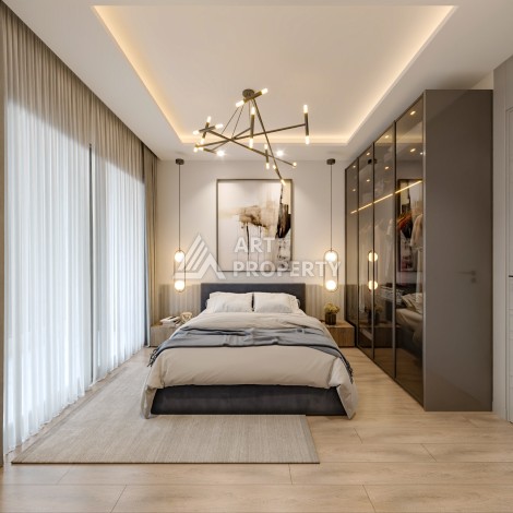 Квартиры Люкс класса от 62 до 115 кв.м. Арпачбахшиш, Мерсин. - Ракурс 24