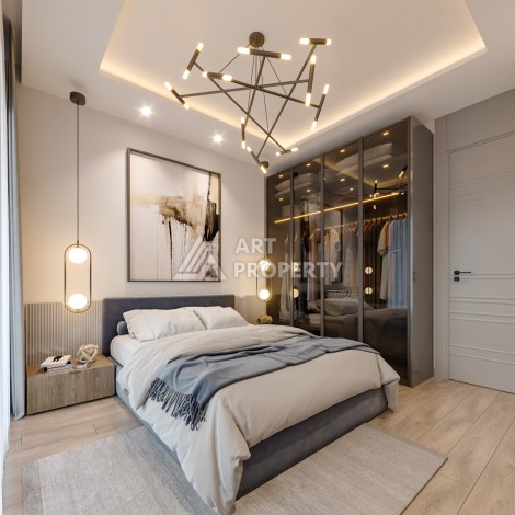 Квартиры Люкс класса от 62 до 115 кв.м. Арпачбахшиш, Мерсин. - Ракурс 25