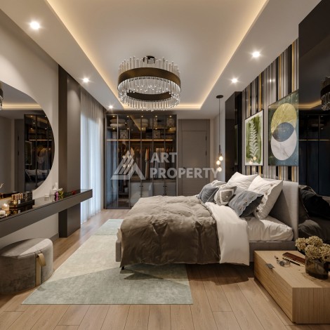 Квартиры Люкс класса от 62 до 115 кв.м. Арпачбахшиш, Мерсин. - Ракурс 41