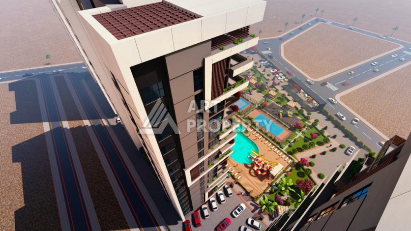 Последняя квартира 2+1 в резиденции, готовой к проживанию. Томюк, Мерсин - Ракурс 3