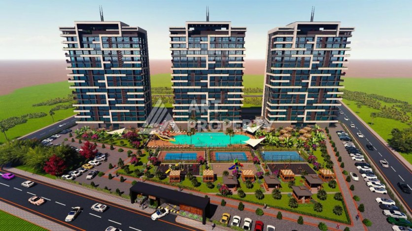 Последняя квартира 2+1 в резиденции, готовой к проживанию. Томюк, Мерсин - Ракурс 4