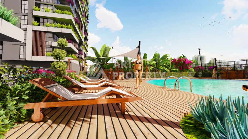 Последняя квартира 2+1 в резиденции, готовой к проживанию. Томюк, Мерсин - Ракурс 11