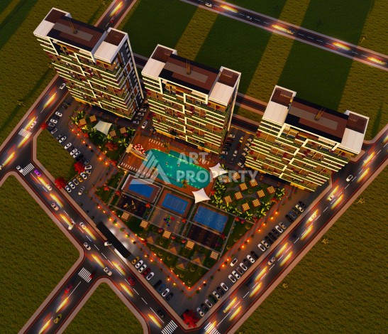 Последняя квартира 2+1 в резиденции, готовой к проживанию. Томюк, Мерсин - Ракурс 20