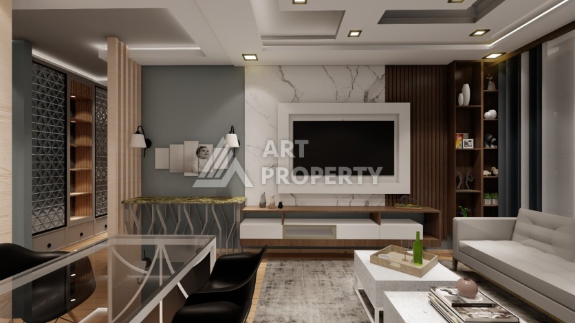 Последняя квартира 2+1 в резиденции, готовой к проживанию. Томюк, Мерсин - Ракурс 22