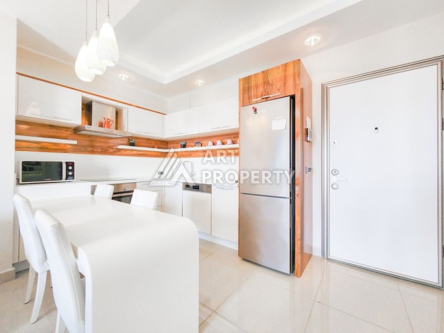 Меблированная квартира 1+1 с видом на море, 66 кв.м. Махмутлар, Алания - Ракурс 2