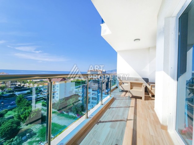 Меблированная квартира 1+1 с видом на море, 66 кв.м. Махмутлар, Алания - Ракурс 4