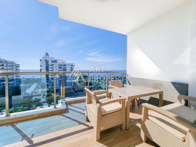 Меблированная квартира 1+1 с видом на море, 66 кв.м. Махмутлар, Алания - Ракурс 6