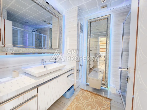 Меблированная квартира 1+1 с видом на море, 66 кв.м. Махмутлар, Алания - Ракурс 13