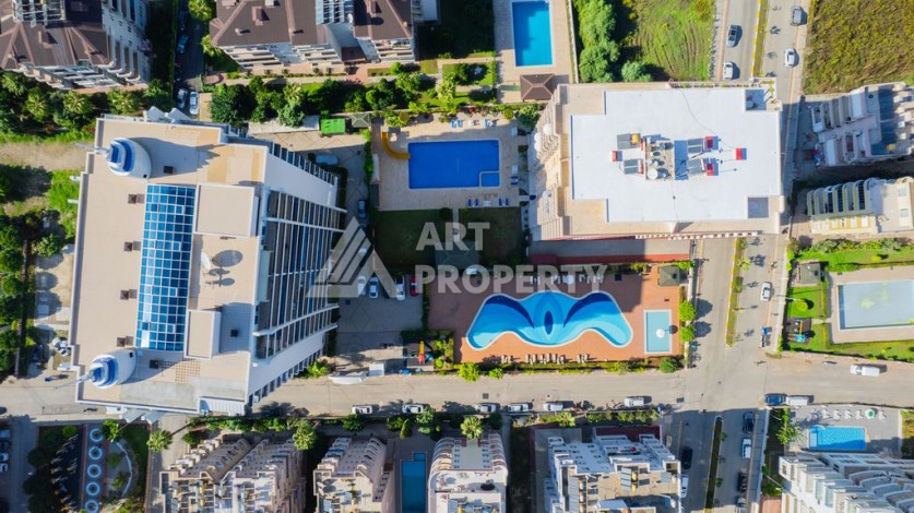 Меблированная квартира 1+1 с видом на море, 66 кв.м. Махмутлар, Алания - Ракурс 40