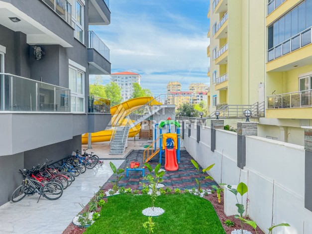 Квартира 2+1 с видом на море и крепость, 72 м2 в Махмутларе - Ракурс 9