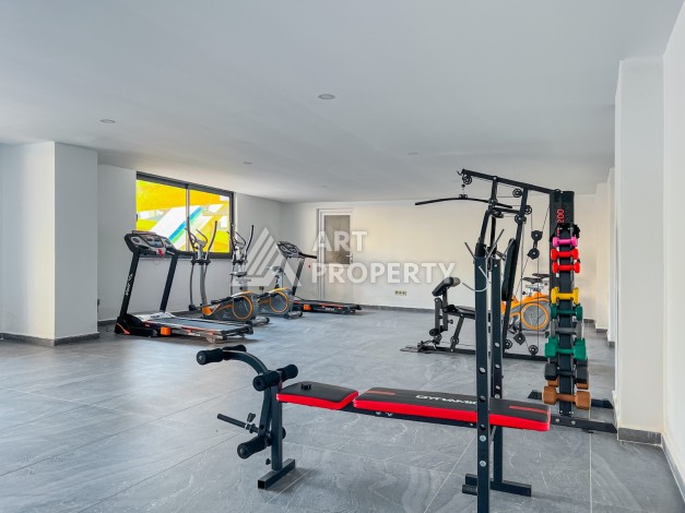 Квартира 2+1 с видом на море и крепость, 72 м2 в Махмутларе - Ракурс 13